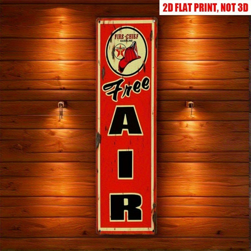Vintage Metal Signs Free AIR Gas Station Decor Garage Man Cave Wall Art Plaque Vintage Metal Signs Free AIR Gas Station Decor Garage Man Cave Wall Art Plaque