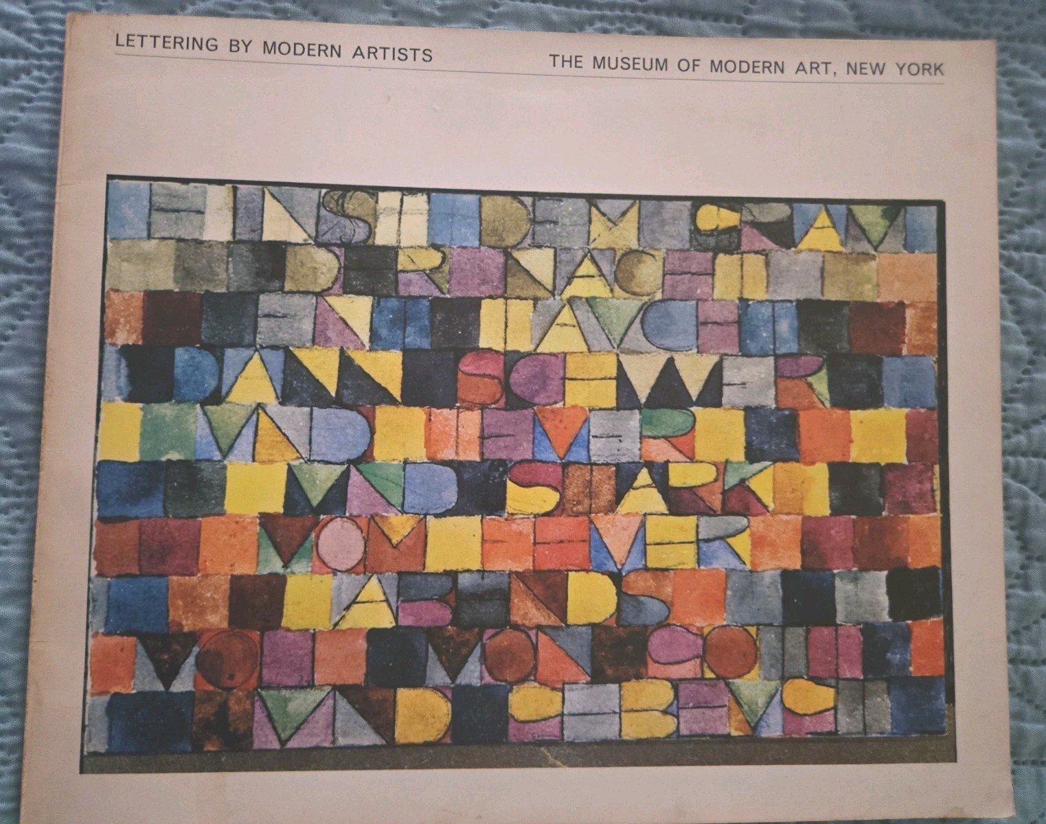 Vintage 1966 MoMA Exhibition Catalogue: Lettering by Modern Artists 1st Ed 2nd P
