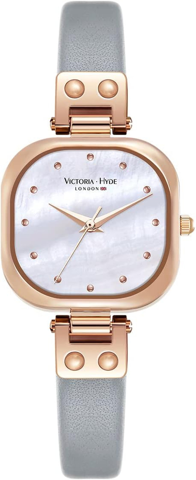 Square Women\'S Watch with Stainless Steel Bracelet or Leather Band