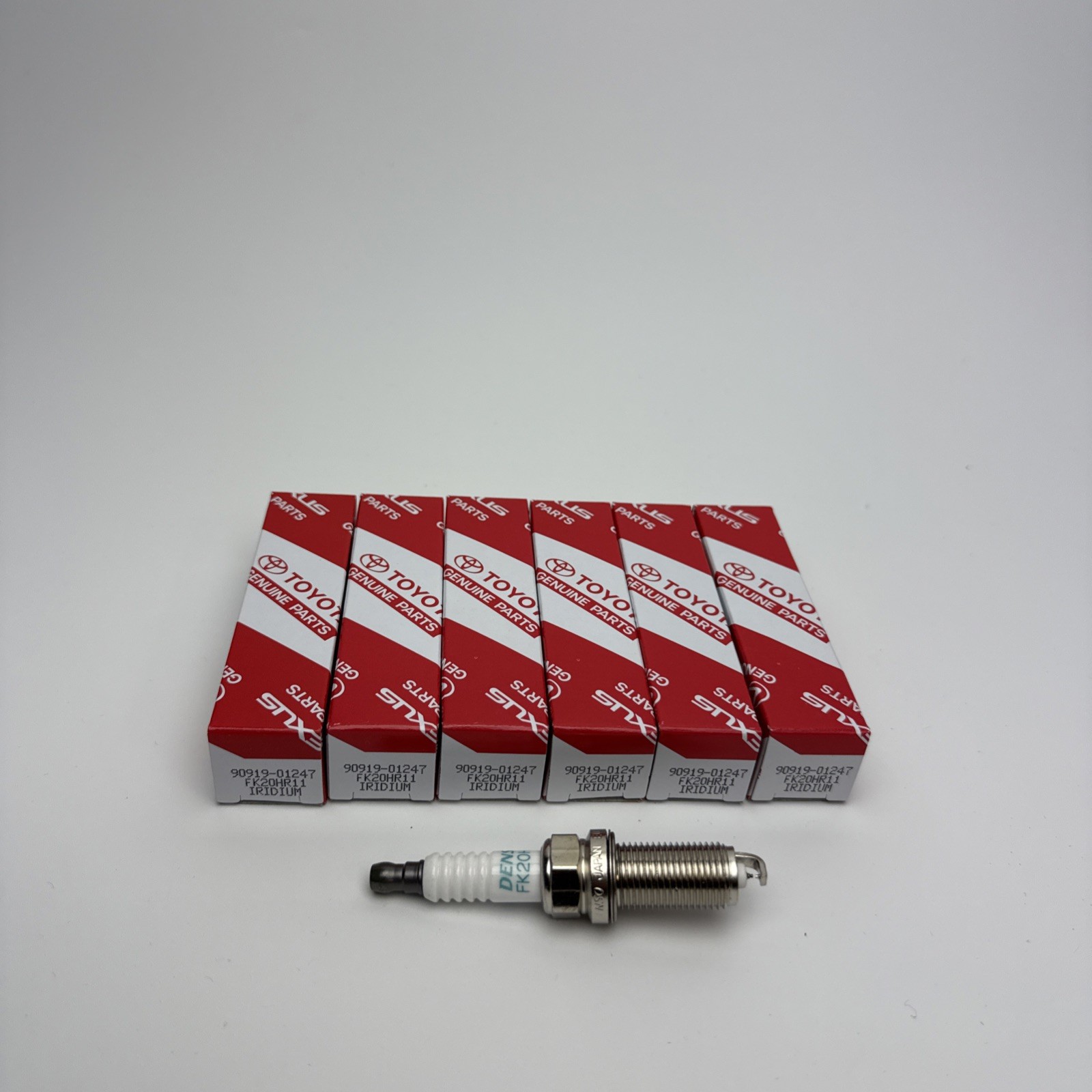 6Pcs Denso OEM Iridium Spark Plugs 90919-01247 FK20HR11 for Sienna Lexus ES350