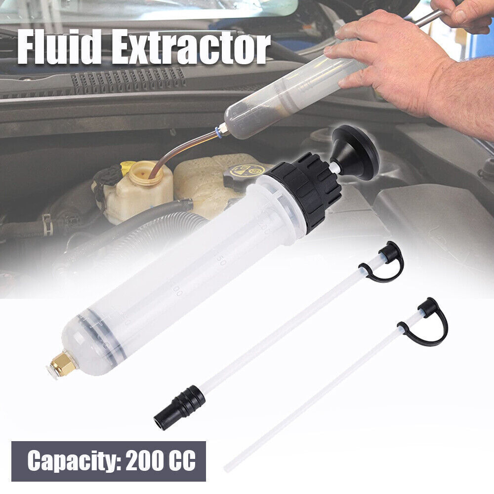 200cc Automotive Fluid Extraction & Filling Syringe Kit Vacuum Pump Oil Changer