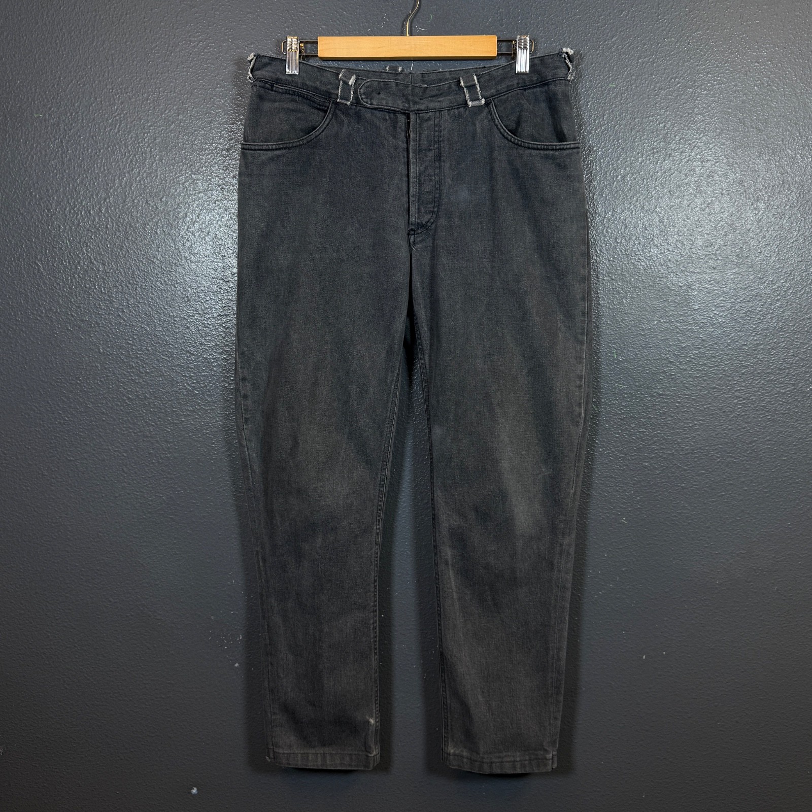 Maison Martin Margiela 52 men’s gray distressed denim jeans avant garth pants