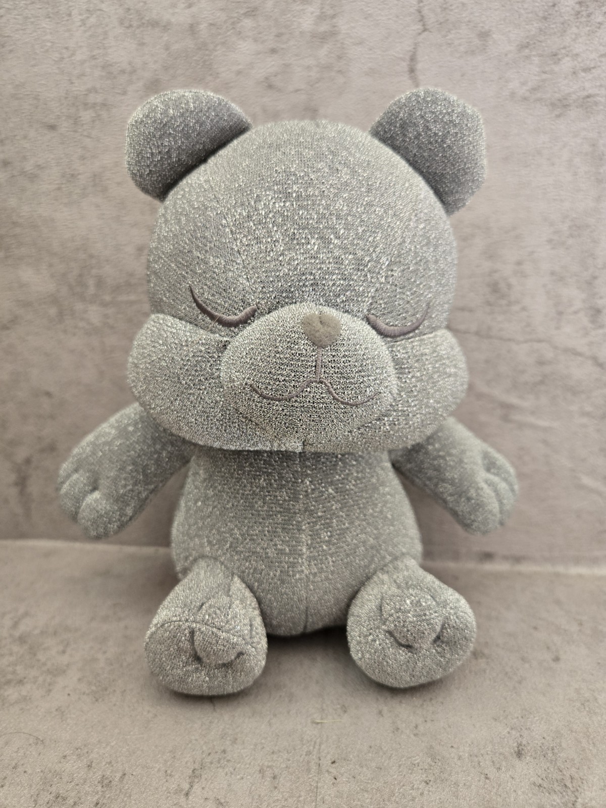 Linda Farrow Sara Shakeel Bear Toy -Sparkling Silver Sara Bear Plush Toy - RARE