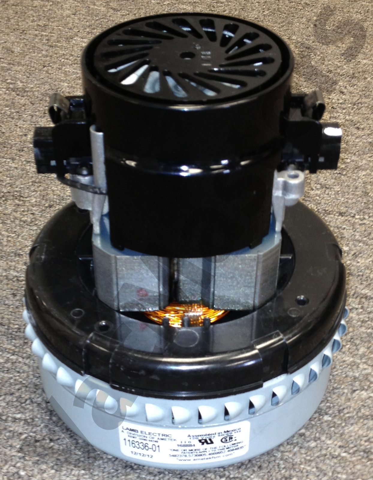 AMETEK LAMB 116336-01 Vacuum Motor/Blower, Peripheral, 2 Stage, 1 Speed NEW