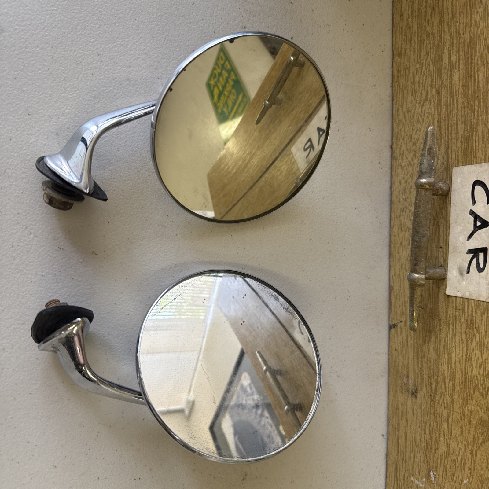 VINTAGE OEM LUCAS JAGUAR Left & Right SIDE VIEW MIRROR ORIGINAL Wow VINTAGE OEM LUCAS JAGUAR Left & Right SIDE VIEW MIRROR ORIGINAL Wow