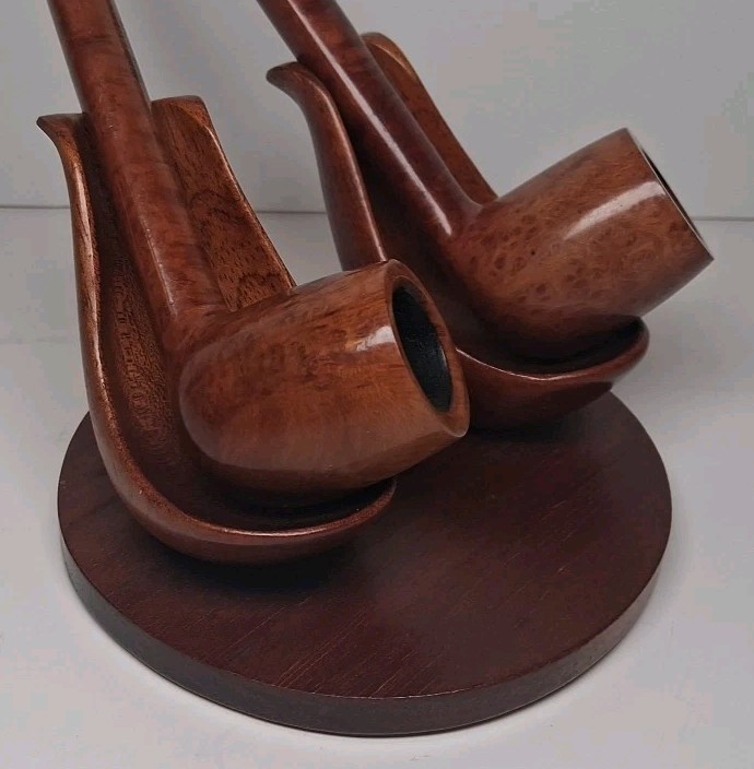 Savinelli 2 Pipe Stand 1876 Milano Italy Excellent+ Condition 