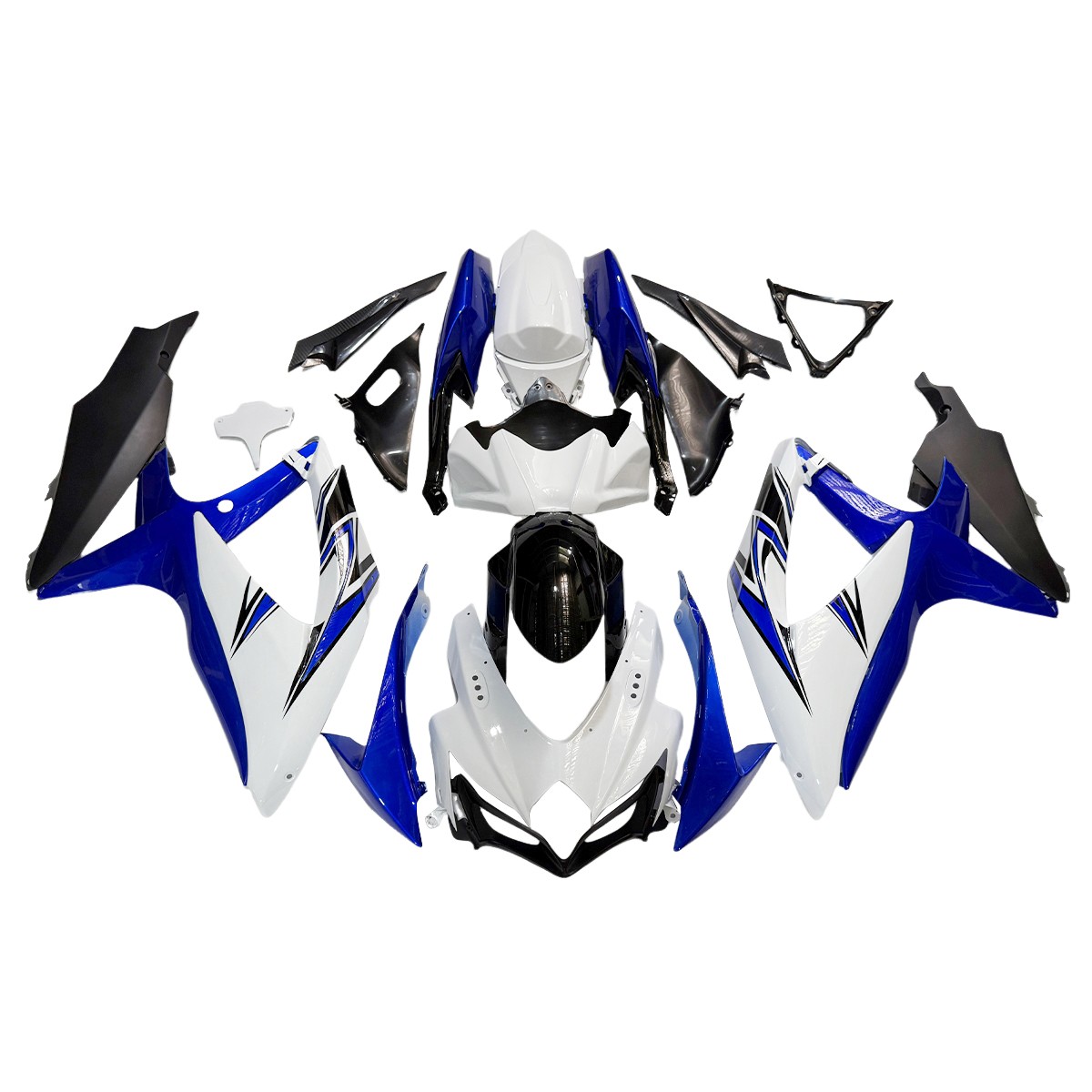 ABS Plastics Blue White Fairings For Suzuki GSXR600 750 2008 2009 2010 Bodywork