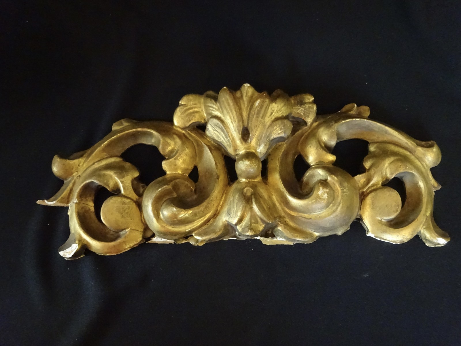 Antique French Gold Wood Furniture Embellishment Gallery Wall Vintage Salvage.