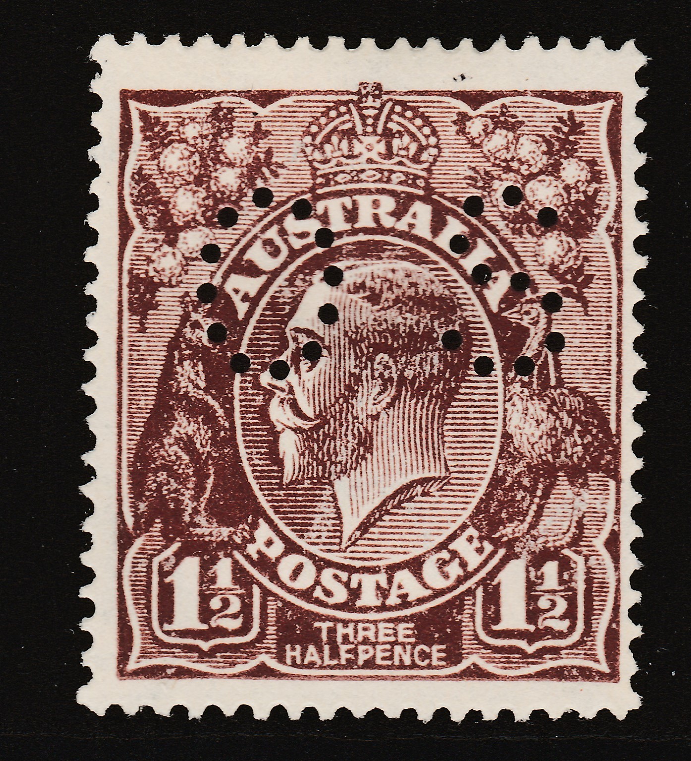 1919 KGV 1½d \