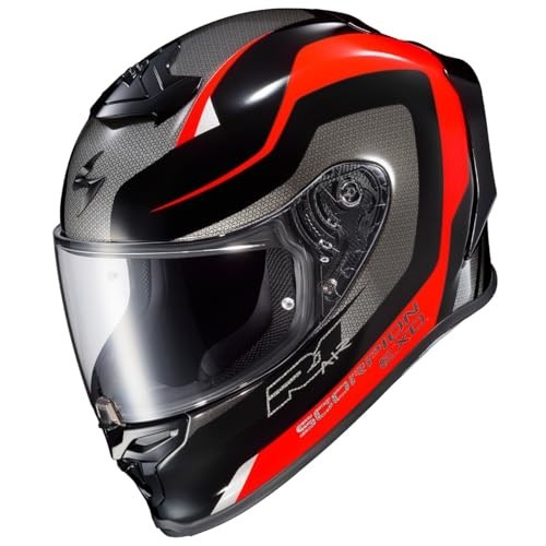 SCORPION EXO-R1 AIR MOTORCYCLE HELMET RED/BLACK SIZE MEDIUM