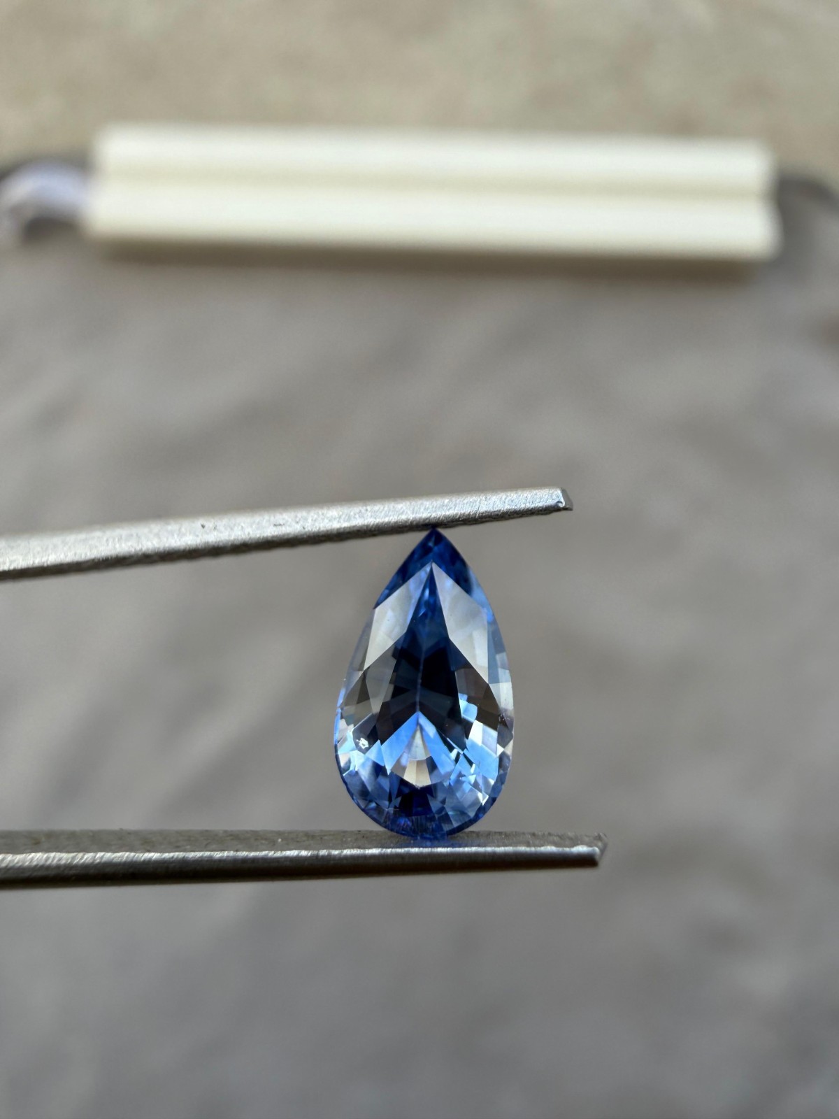 1.15 Ct Natural Blue Sapphire Pear Shape Heated Sri Lanka Gemstone 5x8.5mm