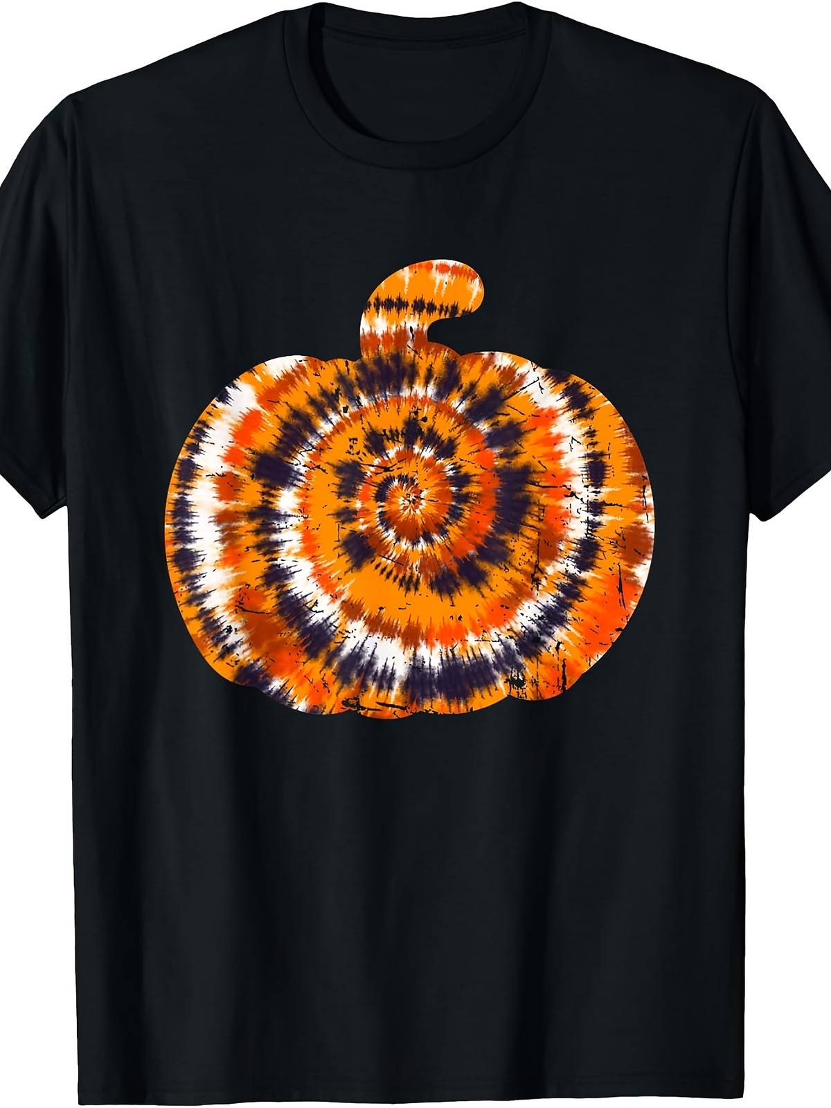 Fun Halloween Gift Tie Dye Pumpkin Hippie Aesthetic  Cute Psychedelic Fall Shirt