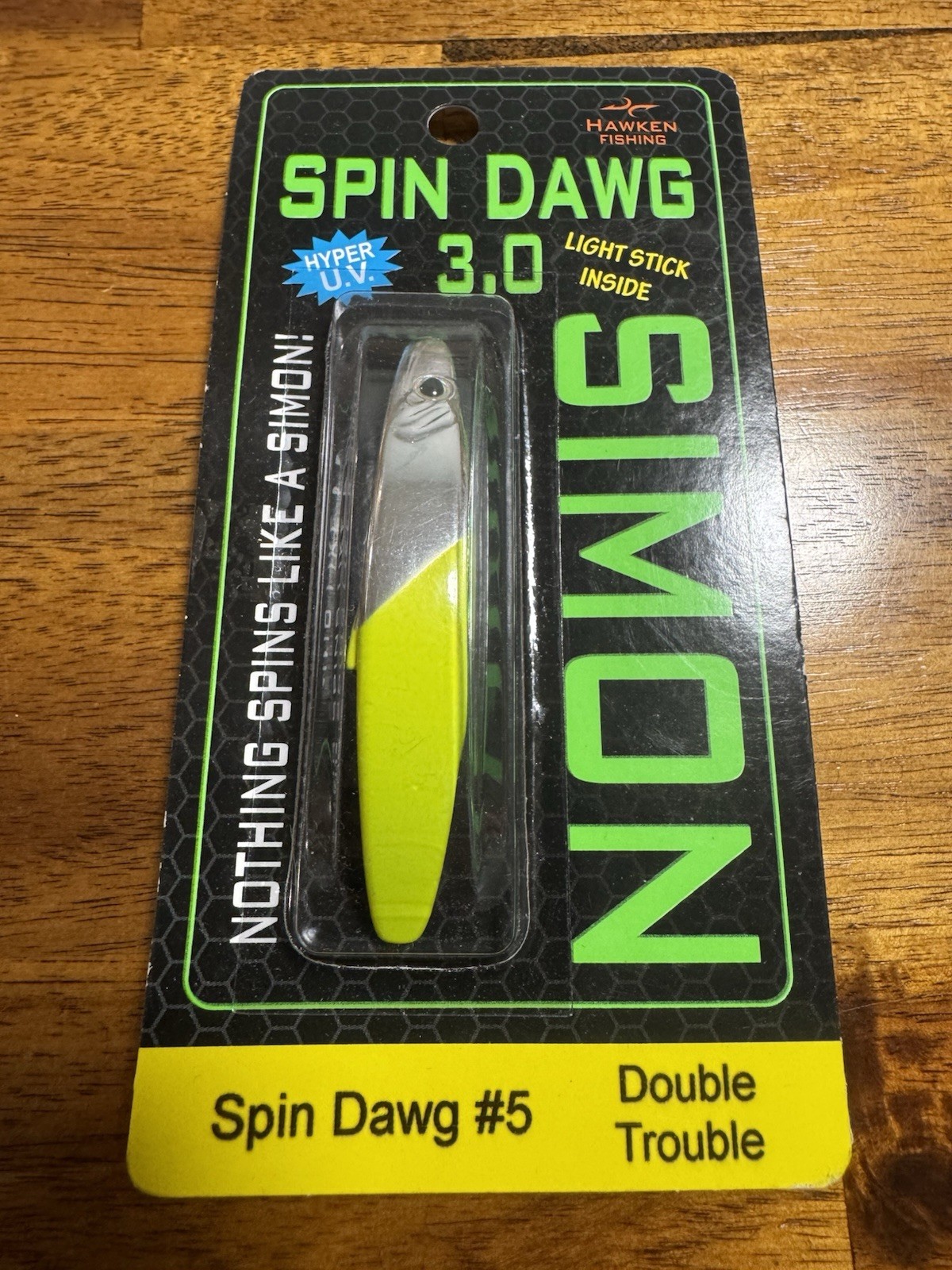Hawken Fishing Simon Spin Dawg 3.0 “Double Trouble” Fishing Bait Trolling Lure
