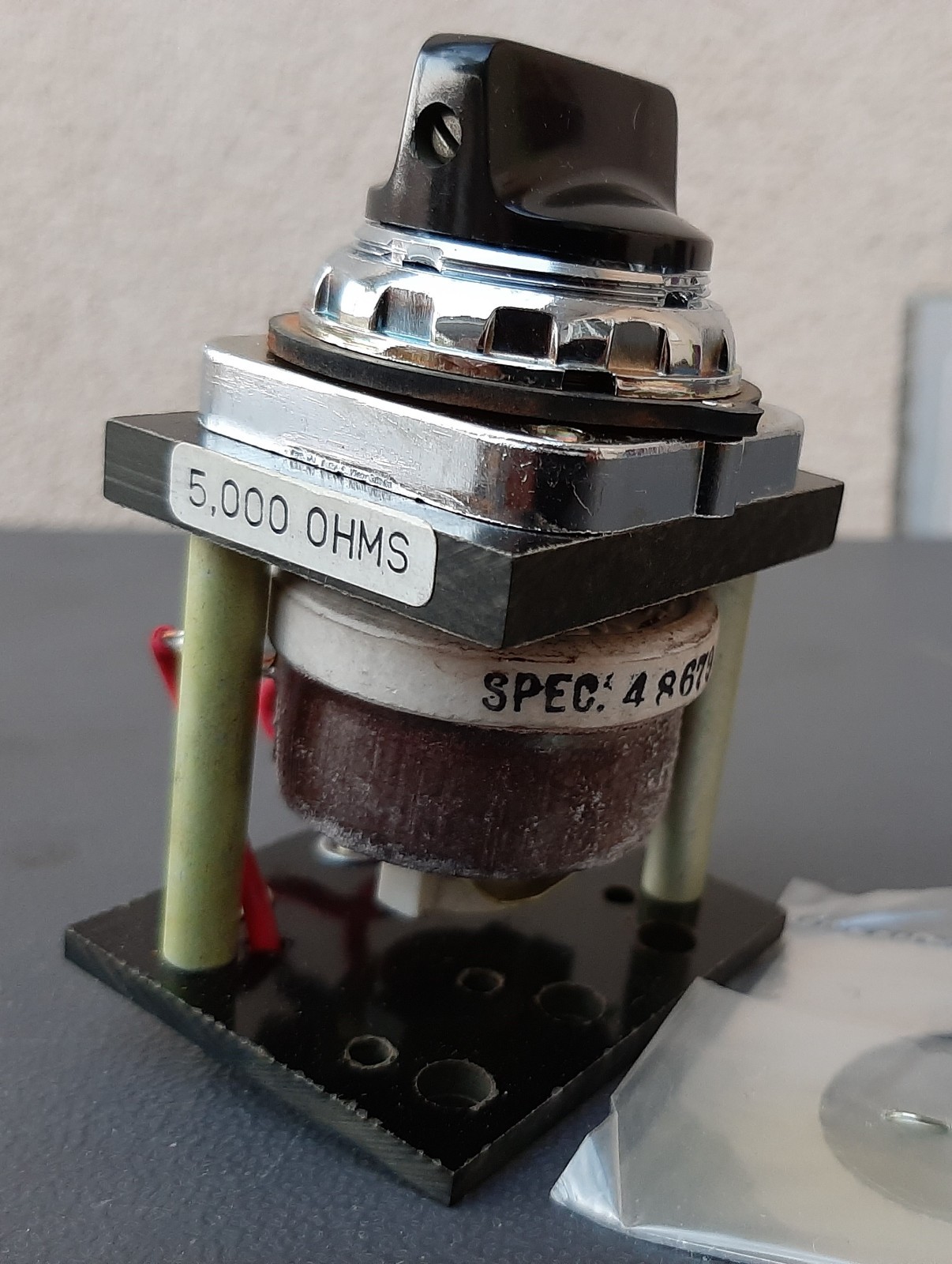 FURNAS/SIEMENS 52MA3B12 Heavy Duty Potentiometer 500VAC/DC, 5000 OHMS FURNAS/SIEMENS 52MA3B12 Heavy Duty Potentiometer 500VAC/DC, 5000 OHMS