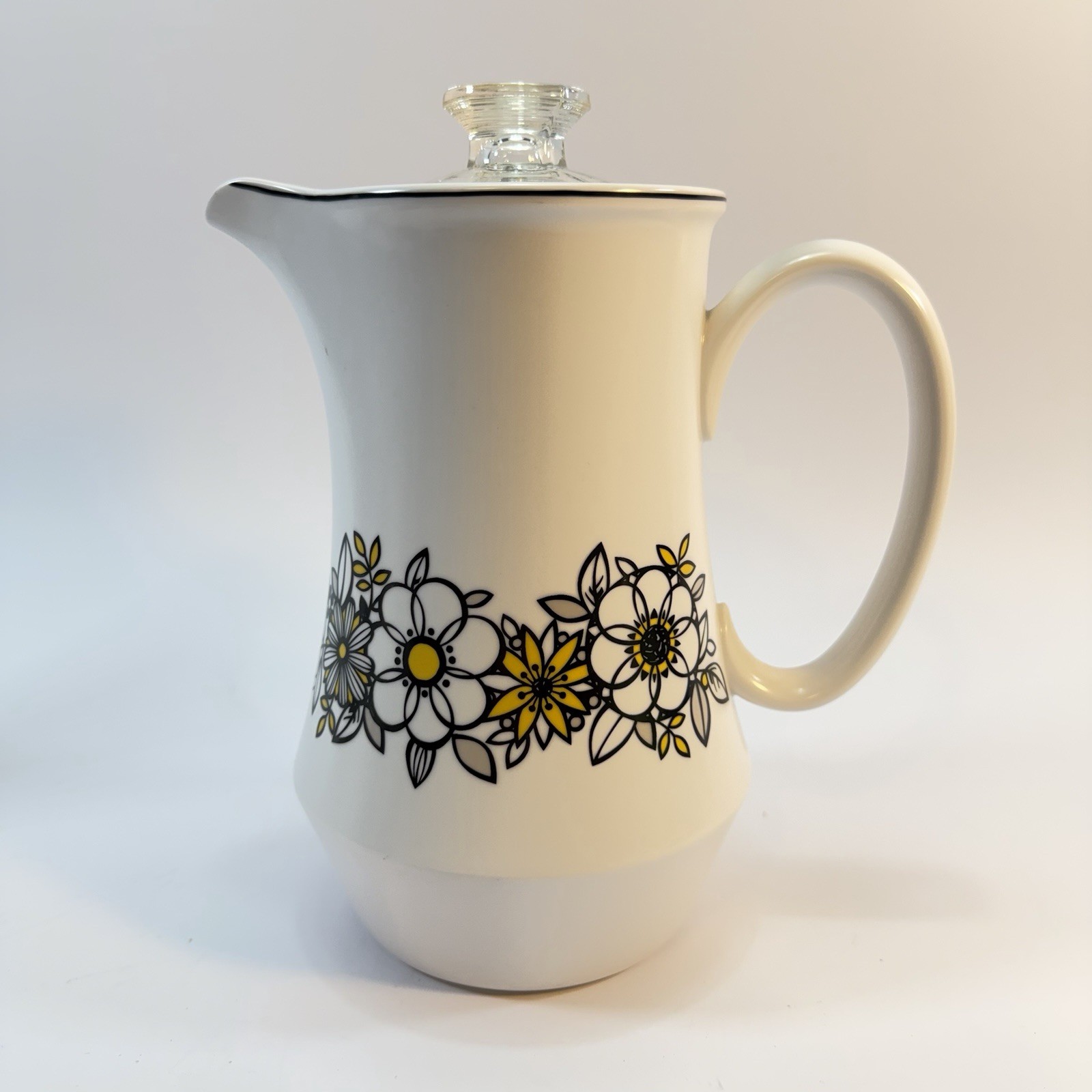 Vintage Noritake Progression China Tressa Percolator Stovetop 9 Cup Coffee Pot