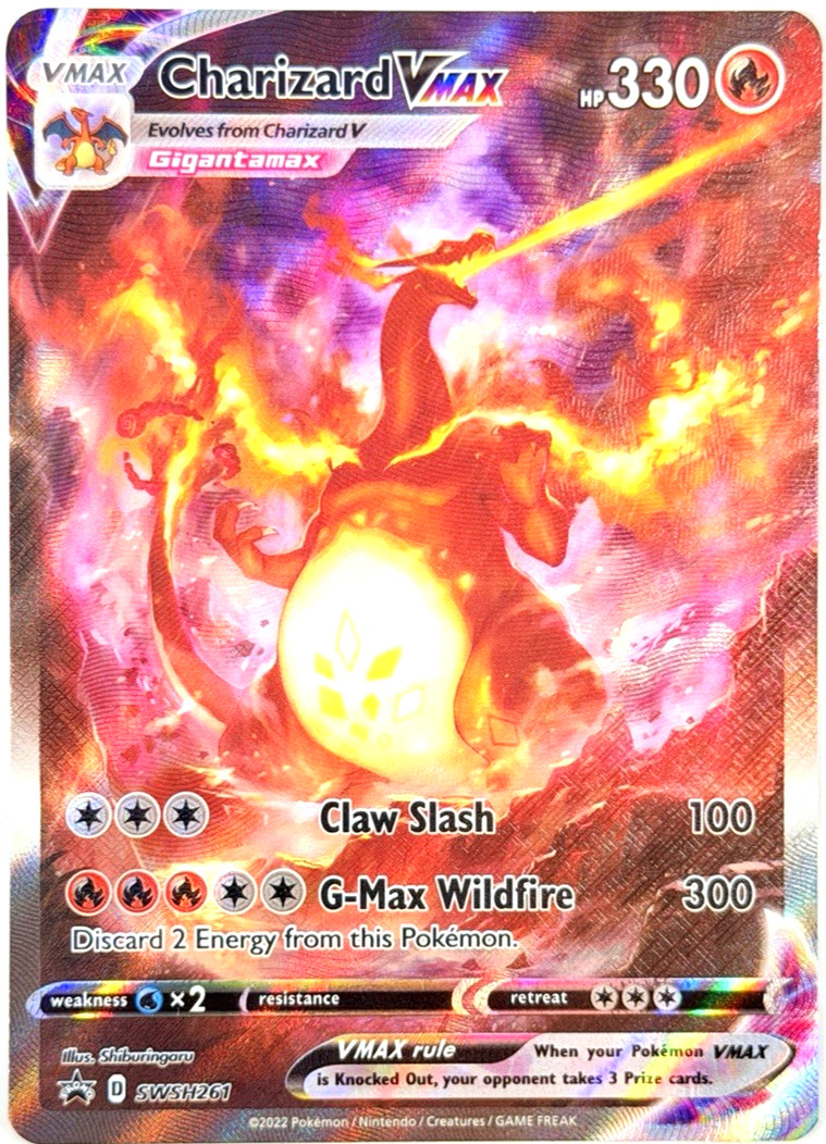 [POKEMON] Pokémon TCG *Charizard VMAX SWSH261* Holo Promo English 2022