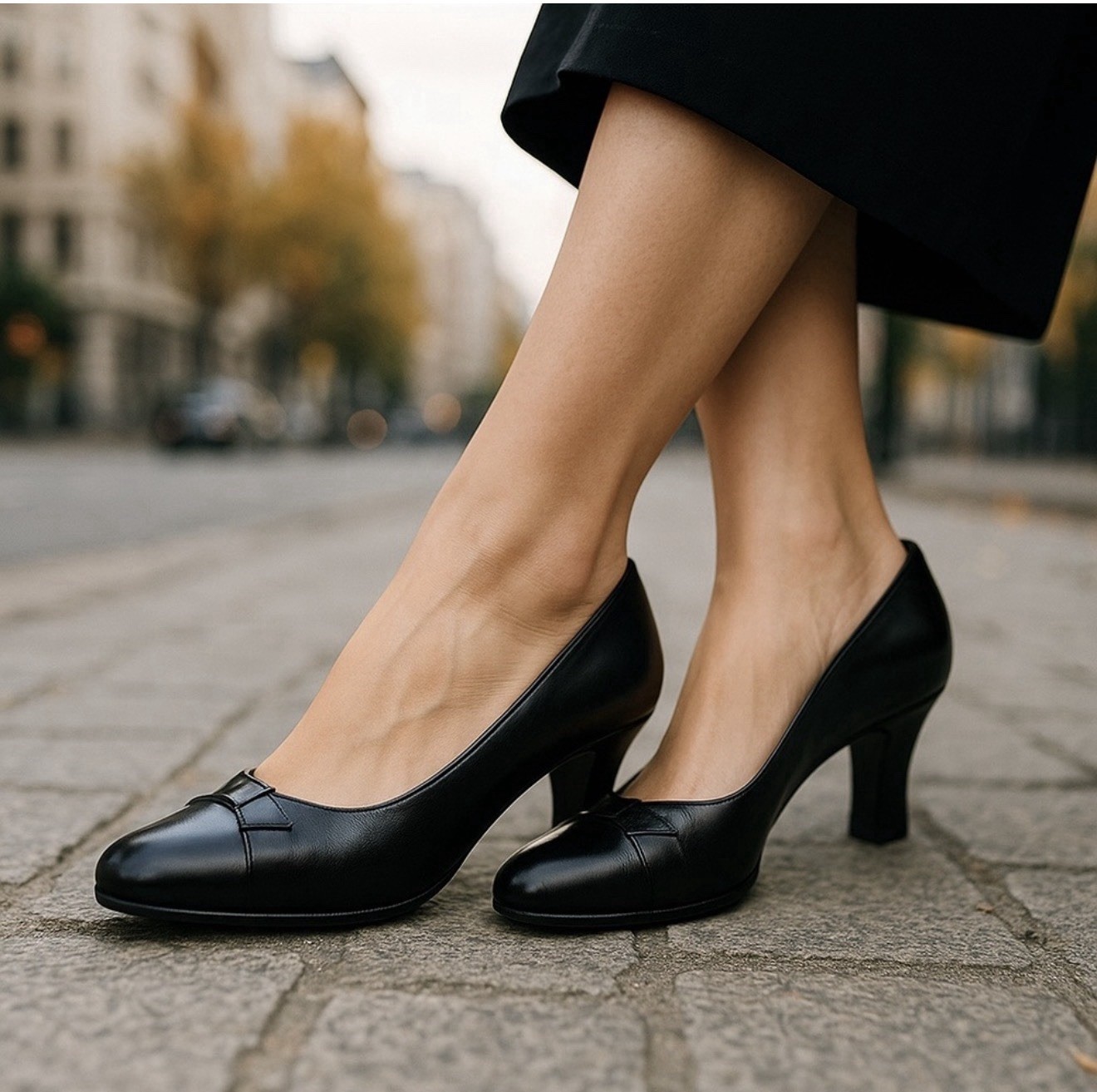 Vintage authentic Gucci black leather 2in heels pumps shoes slip on size 34.5 Vintage authentic Gucci black leather 2in heels pumps shoes slip on size 34.5