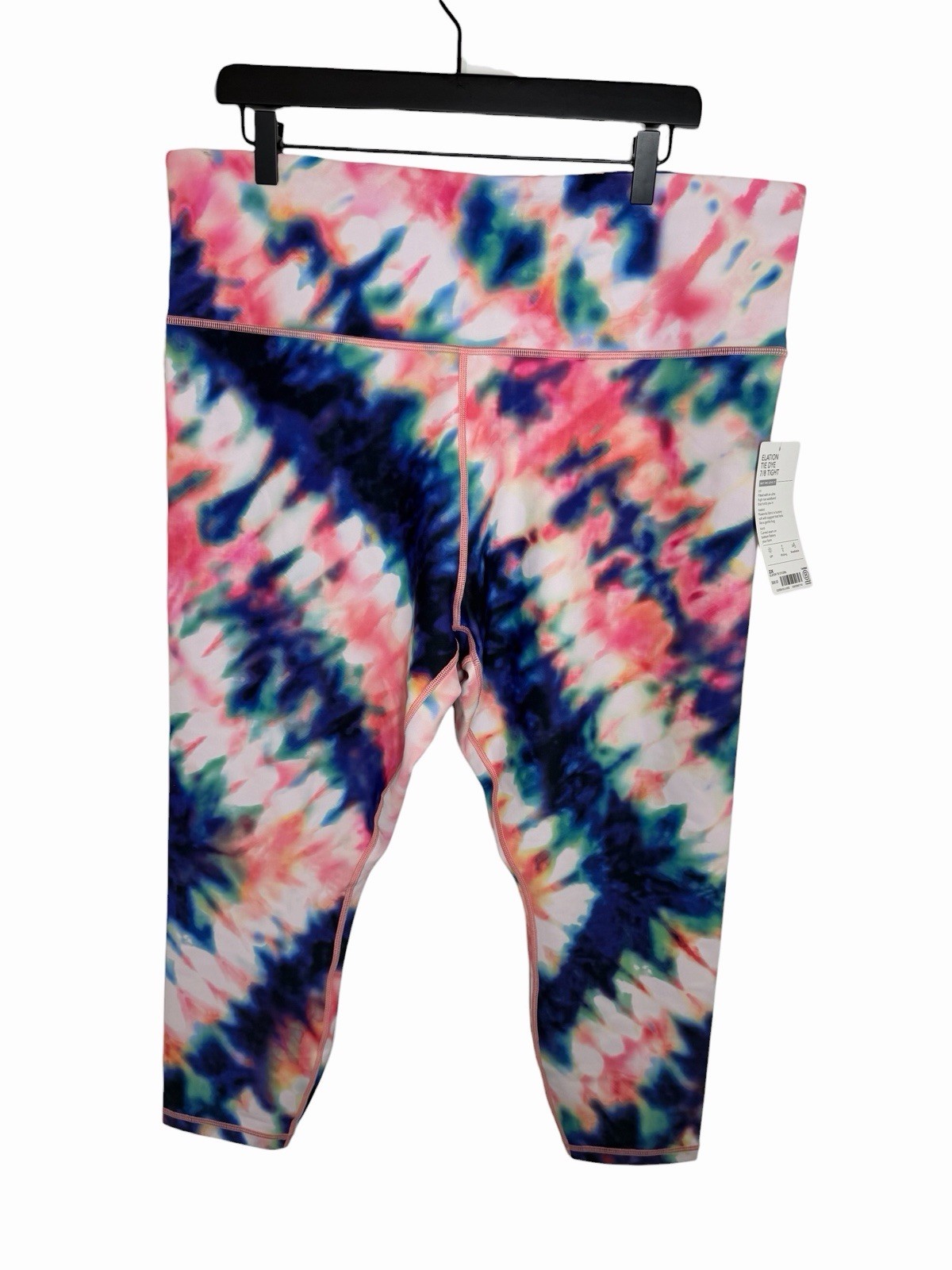 Athleta Womens Elation Tie Dye 7/8 Tight Coral Pink Size 2X