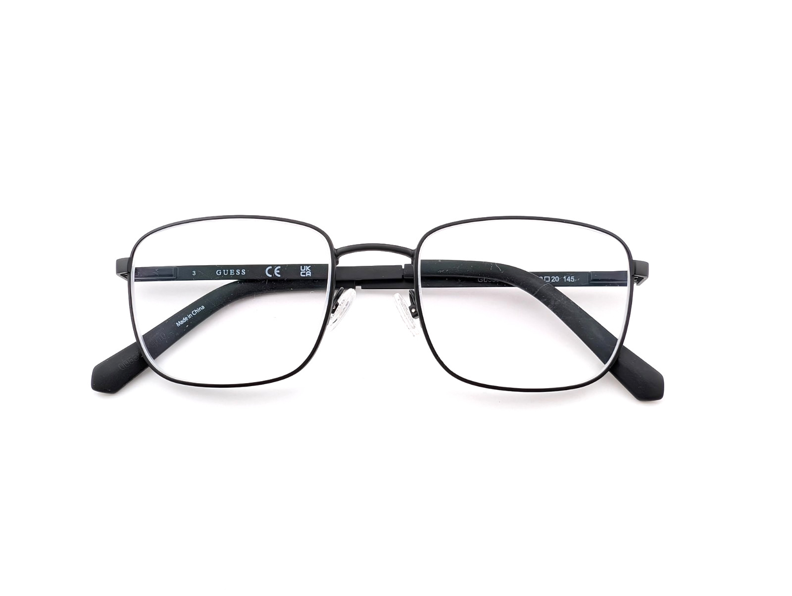 Guess Eyeglasses, Frames Only, GU50074-3 002 Matte Black, 52-20-145, Metal