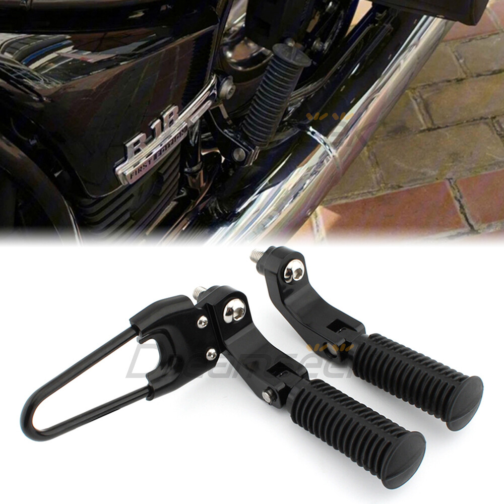 Black Rear Foot Pedal Footpegs Peg for BMW R18 R 18 2020-23 Passenger Footrests