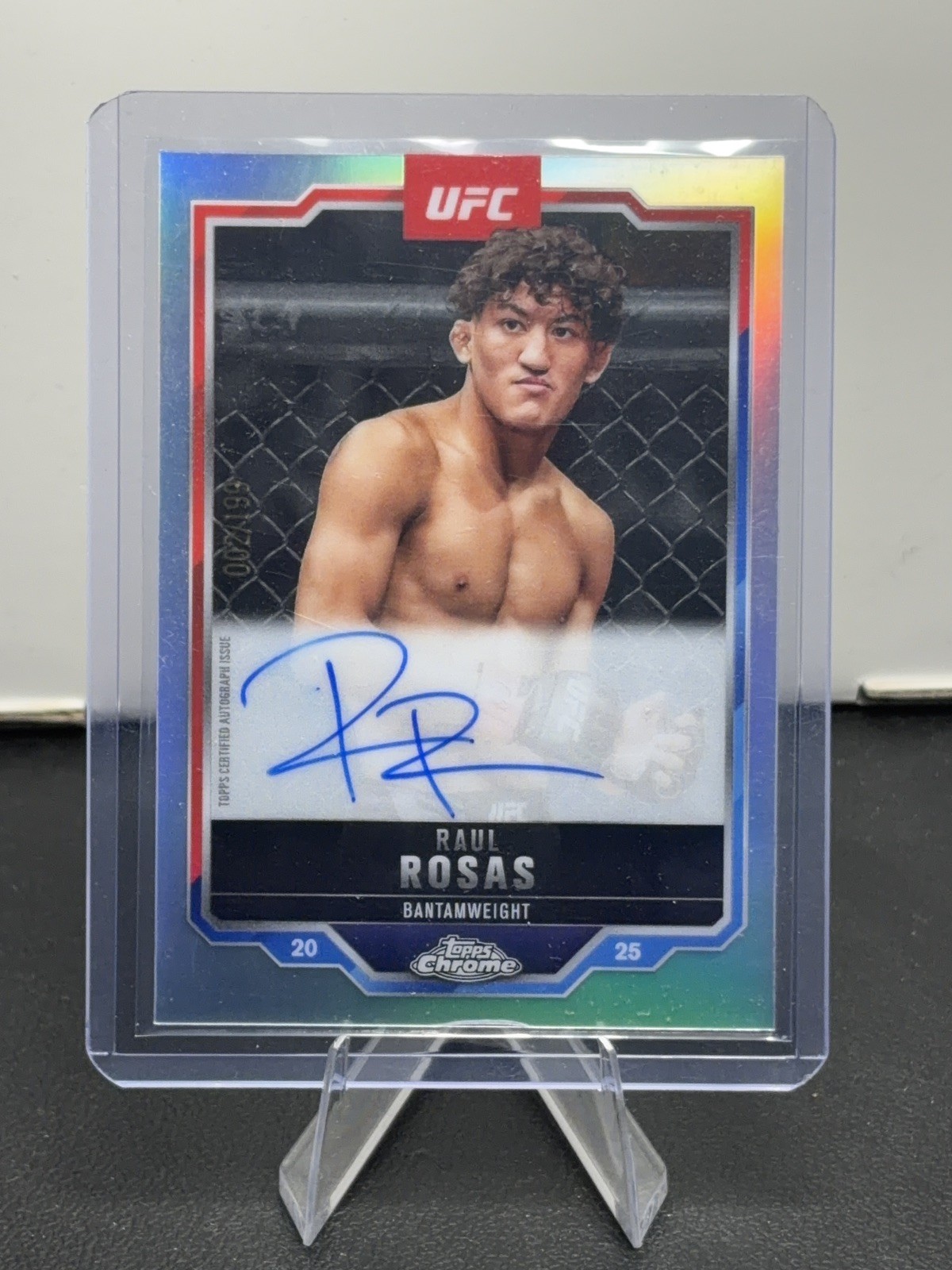 2025 Topps UFC Chrome Raul Rosas Veteran Auto Refractor #/199