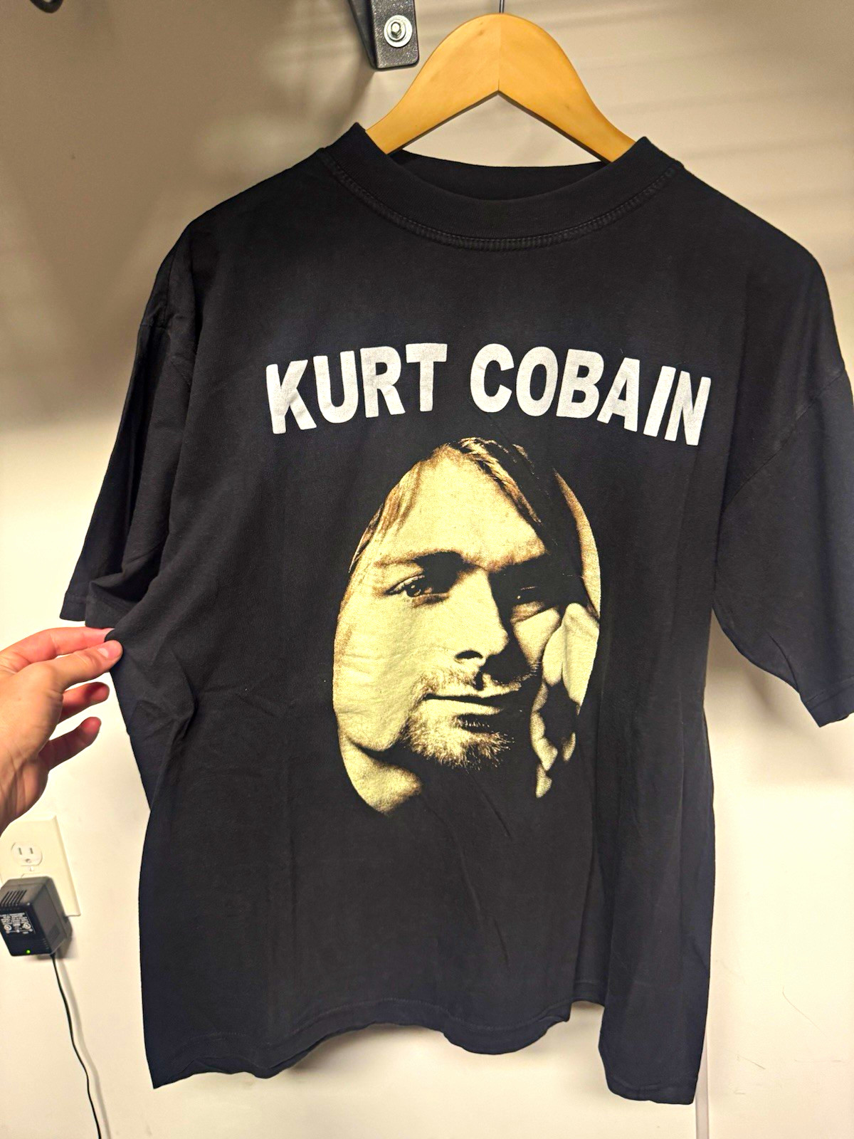 Vintage European 1990s Kurt cobain memorial band tee tagged 2xl fits xl RARE