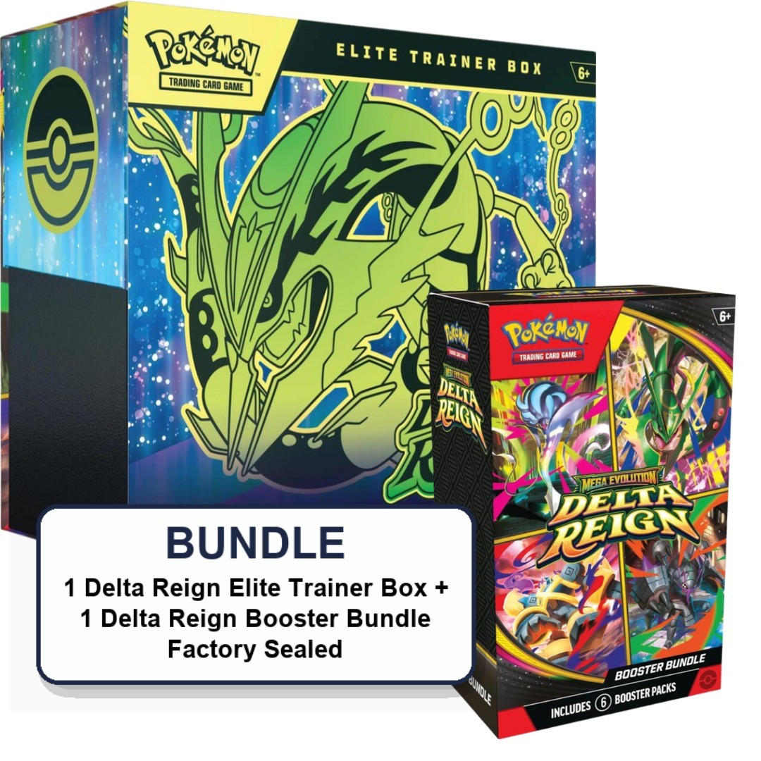 Pokemon Mega Evolution Delta Reign ETB + Booster Bundle Sealed Presale 11/6