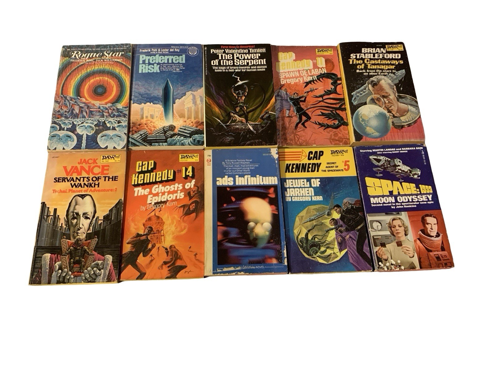 Vintage Sci-Fi Lot Of 10 Science Fiction / Fantasy Paperback Novels Various Vintage Sci-Fi Lot Of 10 Science Fiction / Fantasy Paperback Novels Various
