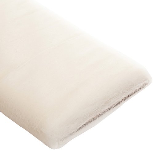 IVORY Polyester Tulle Fabric Bolt 54 inch 40 Yards - SHIPS FREE FROM USA