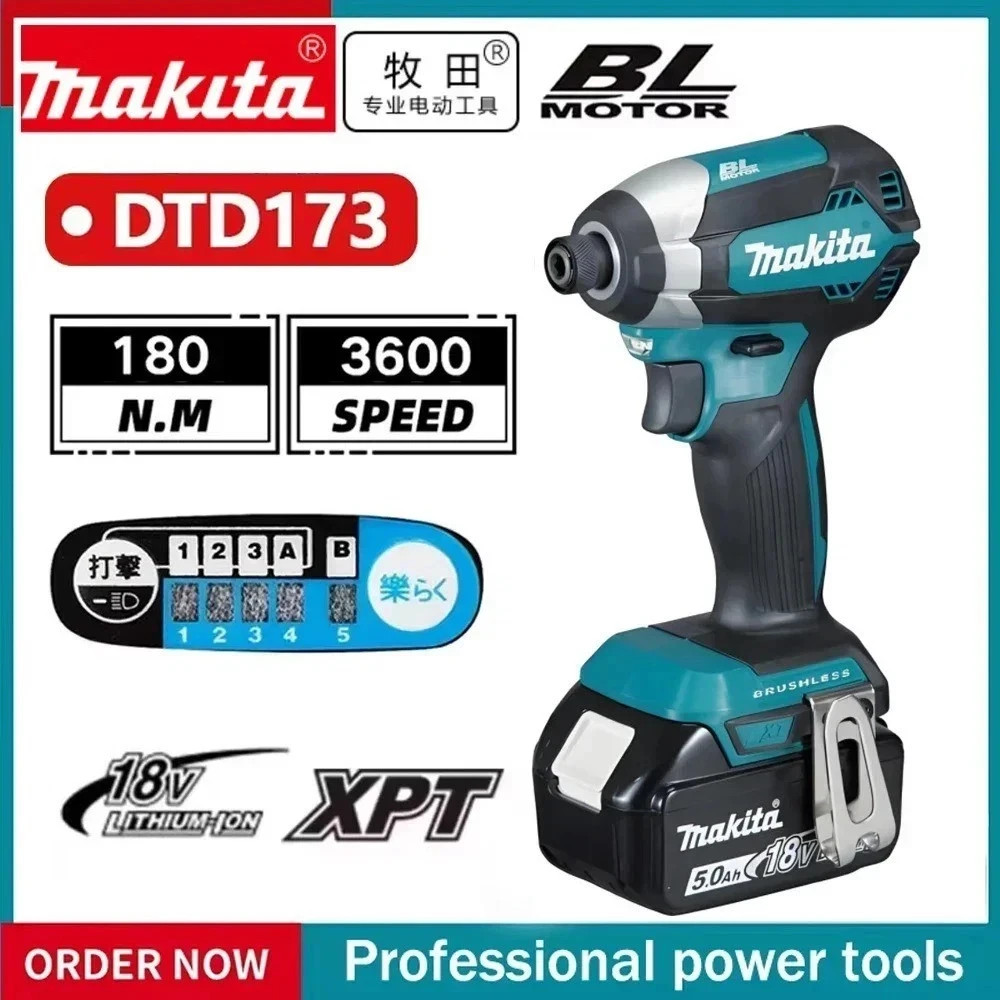 Makita DTD173 18V Brushless Cordless Impact Driver 180Nm (Tool Only) Makita DTD173 18V Brushless Cordless Impact Driver 180Nm (Tool Only)