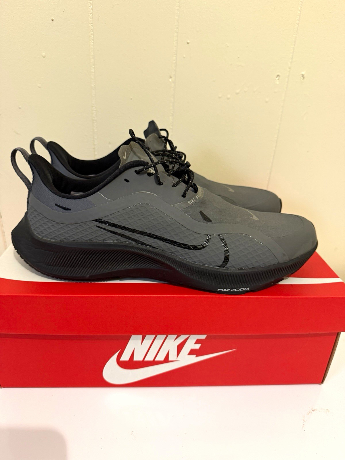 Nike air zoom Pegasus 41 size 10.5 with Psalms logo grey/blk
