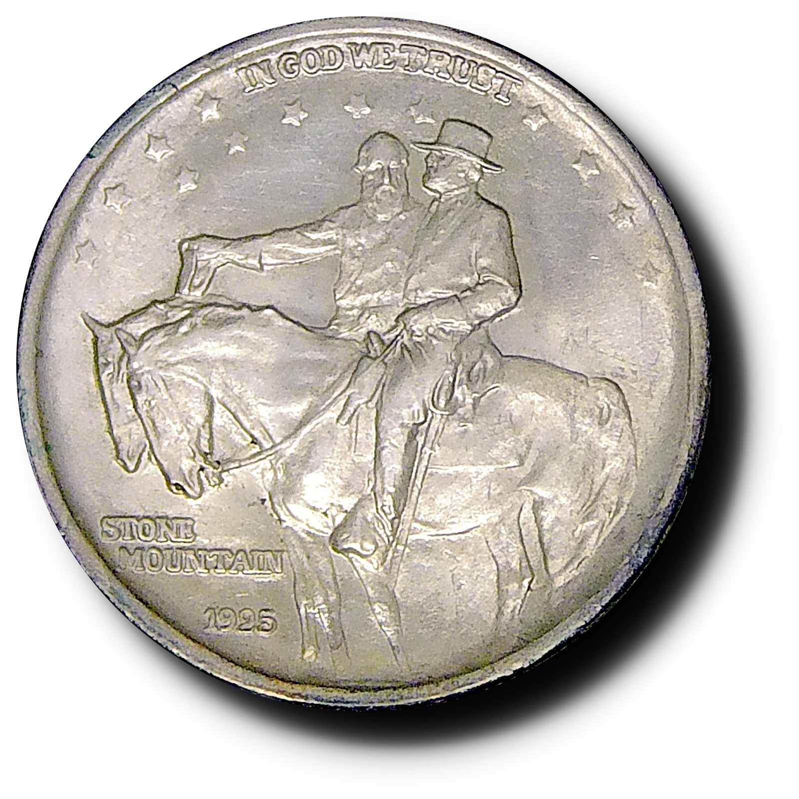 1925 Stone Mountain Half Dollar 50¢ Uncirculated Details Cleaned