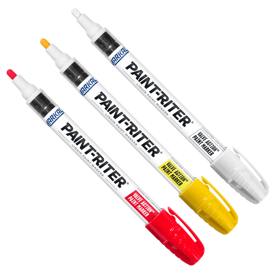 Markal Valve Action Paint Markers Red White Yellow Combo Pack Markal Valve Action Paint Markers Red White Yellow Combo Pack