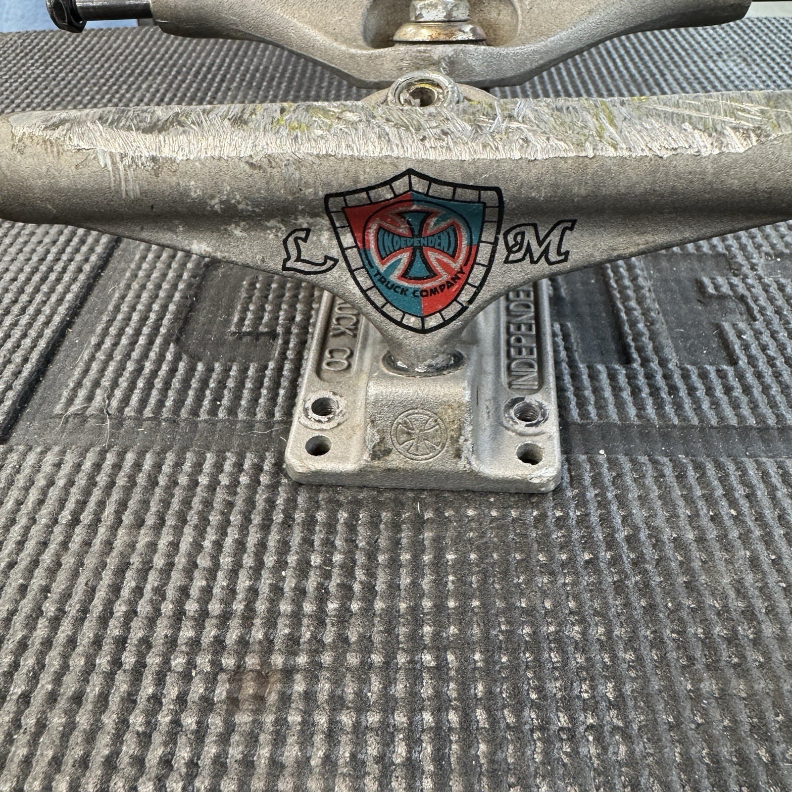 Independent Mountain 169 Hollow Raw Skateboard Trucks Pair Used Grind Wear
