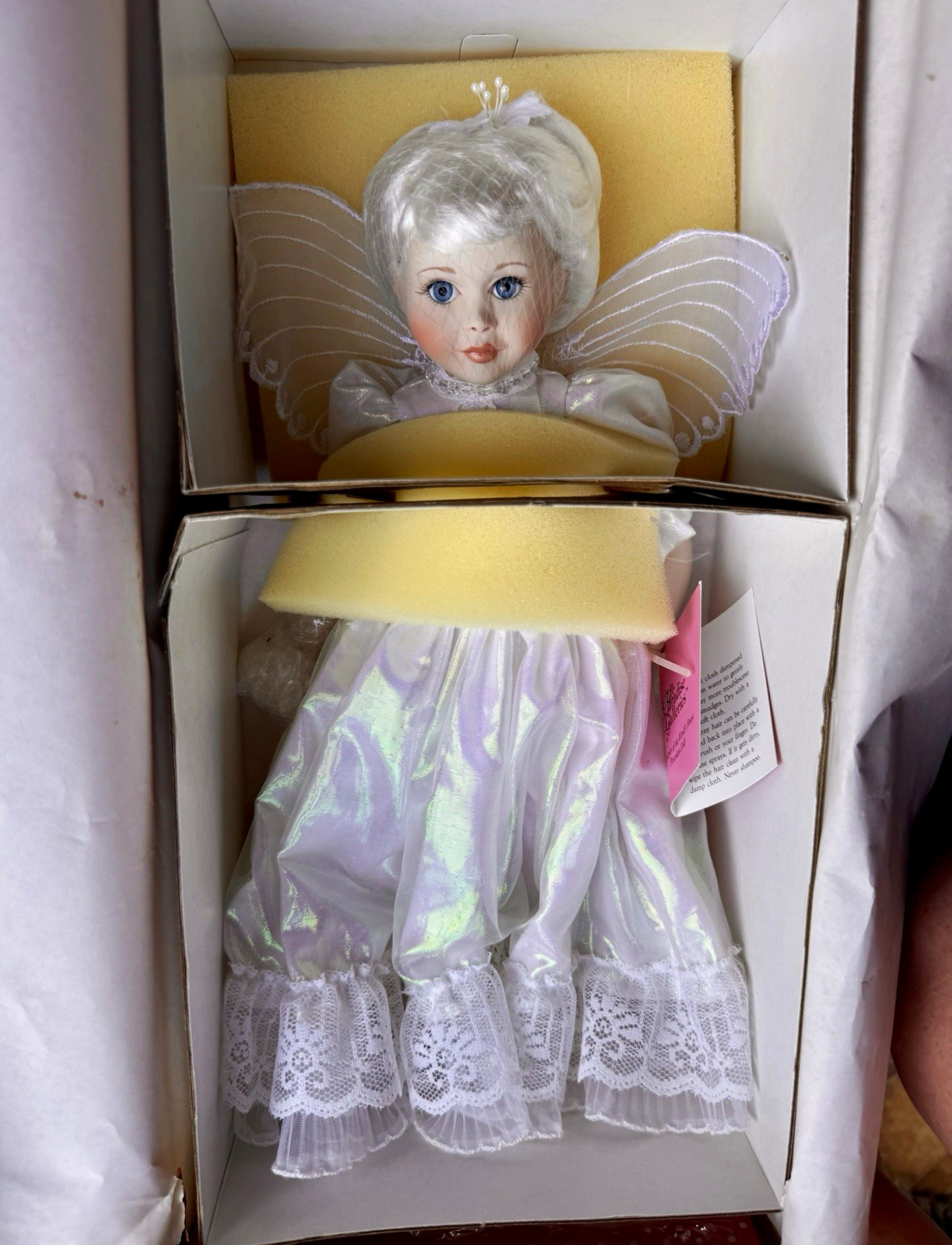 Vtg Paradise Galleries Kristen The Crystal Fairy Porcelain Doll Premier Ed MIB Vtg Paradise Galleries Kristen The Crystal Fairy Porcelain Doll Premier Ed MIB