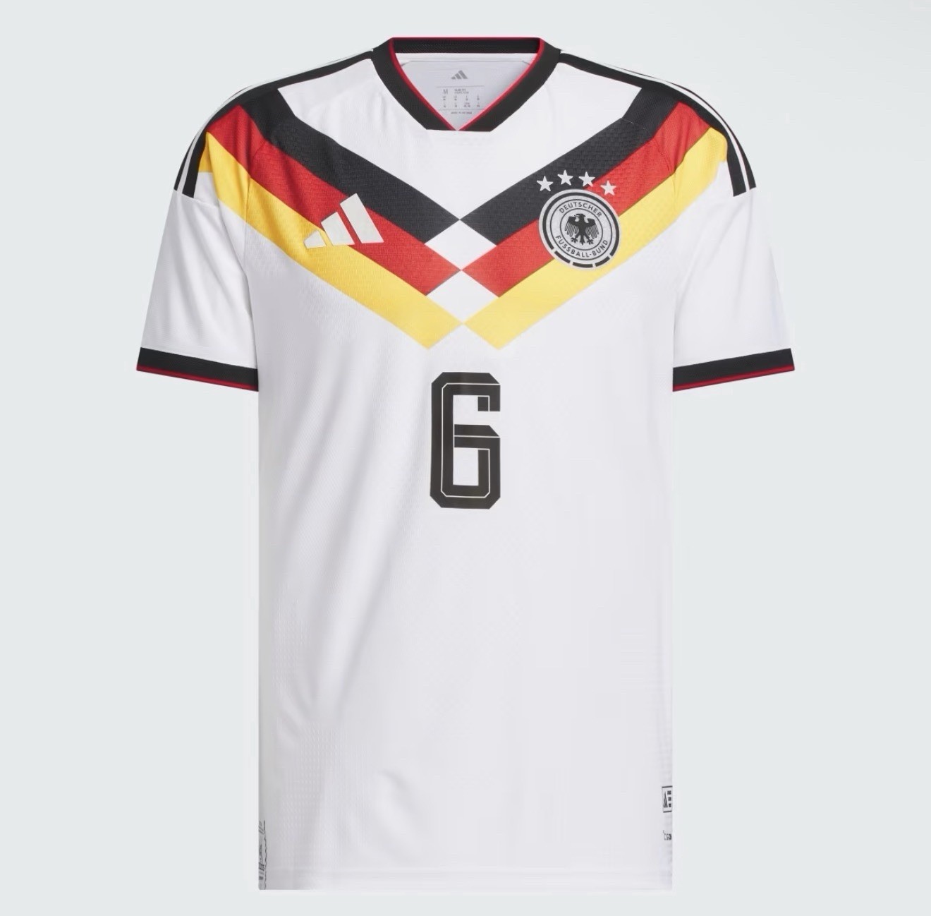 Germany 2026 Home Authentic Jersey Kimmich #6 adidas JN2066 Size XL NWT