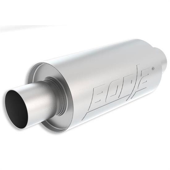 Borla® 40842S S-Type Muffler, Round, 2.5 Inch Inlet/Outlet