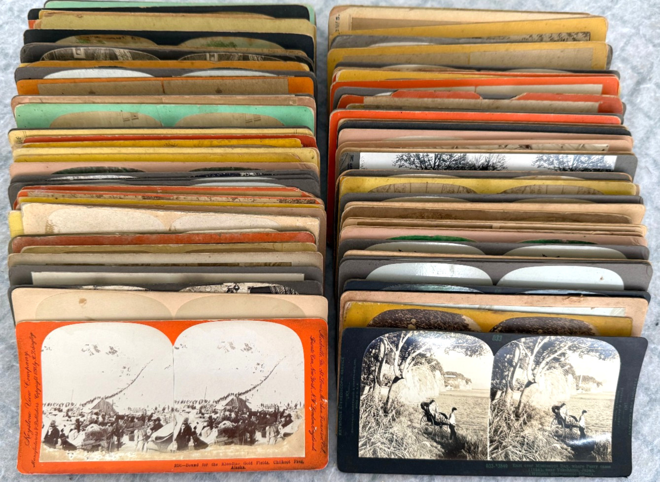 Mixed Lot of 100 Stereoviews, 1870s/1920s, No Lithographs, LotB