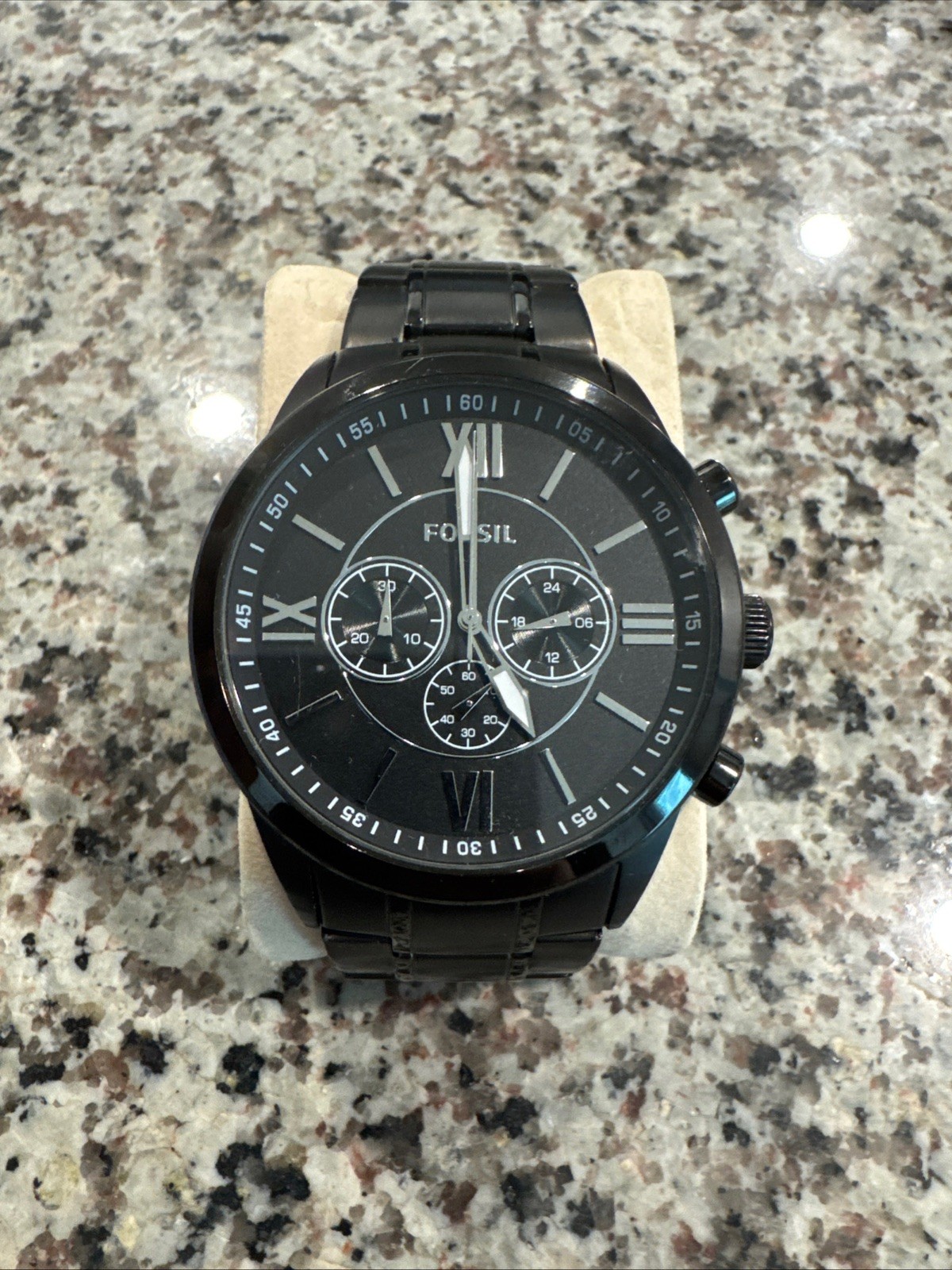 Fossil Flynn 48 mm Black Stainless Steel Men\'s Wristwatch Fossil Flynn 48 mm Black Stainless Steel Men\'s Wristwatch