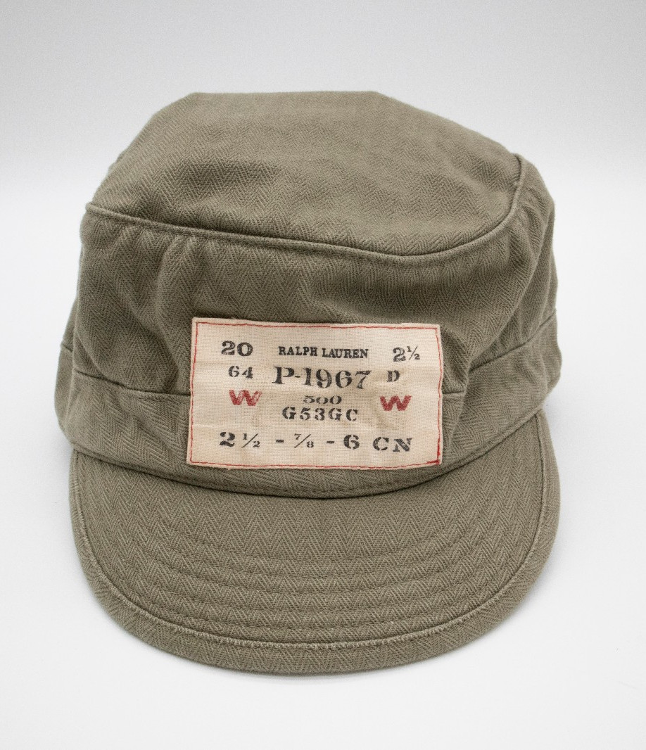 VTG RARE Men’s Polo Ralph Lauren Military Herringbone Fatigue Cap Size L/XL VTG RARE Men’s Polo Ralph Lauren Military Herringbone Fatigue Cap Size L/XL