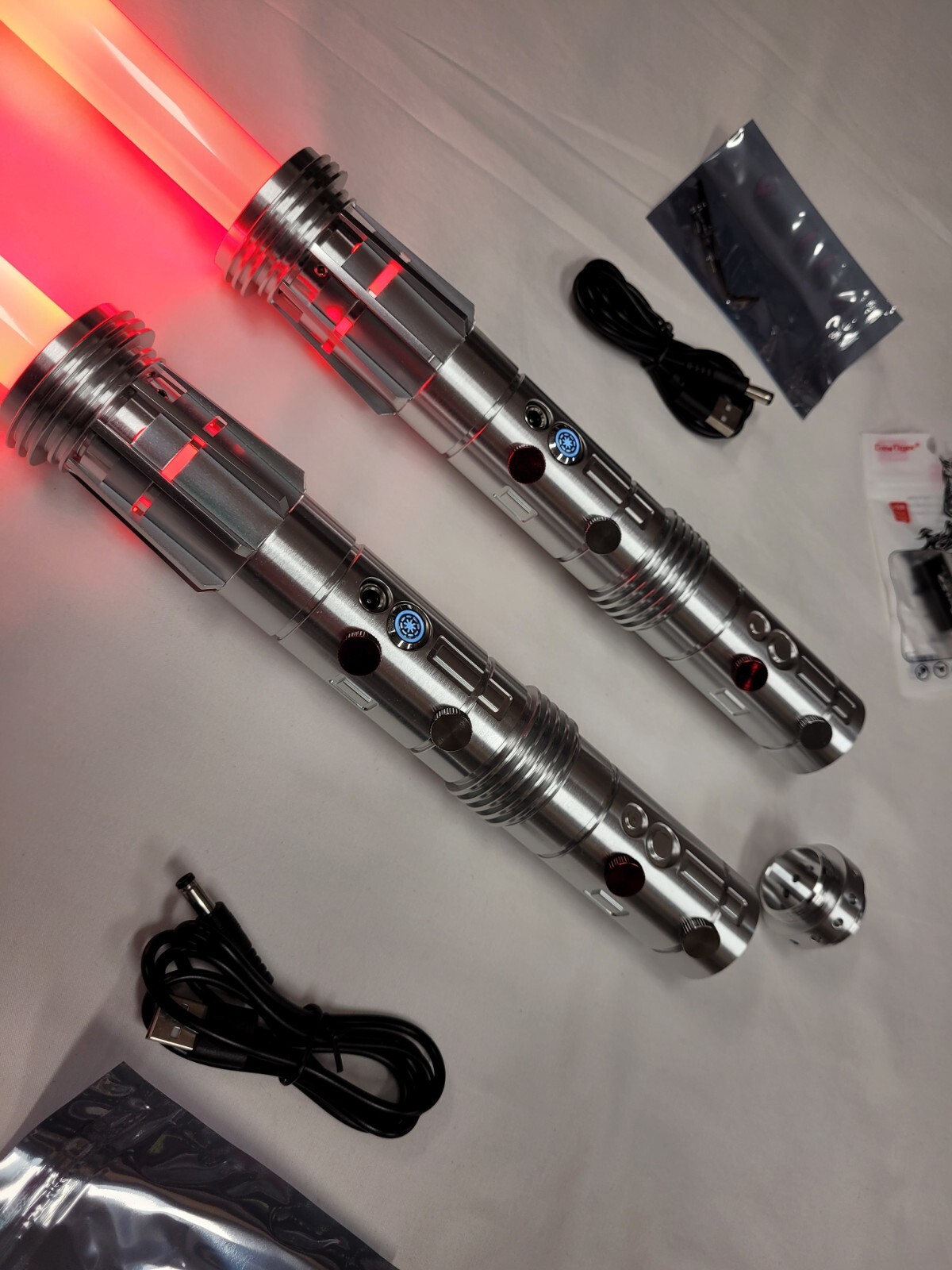 Lightsaber Darth Maul FX Heavy Dueling Infinite Color Change 16 Sound RGB