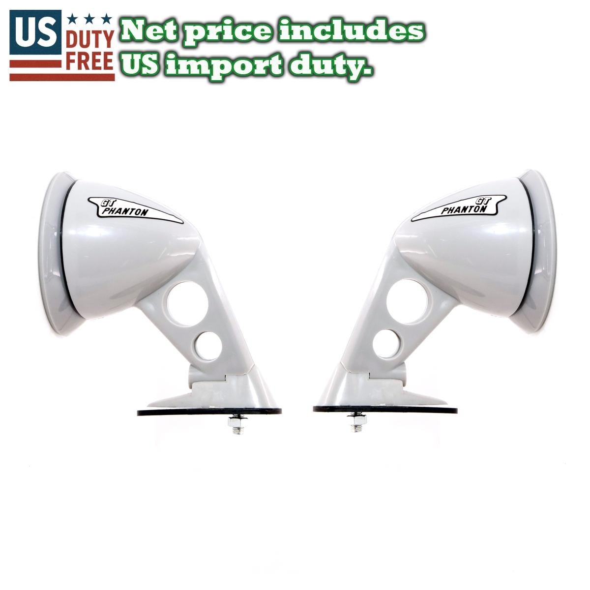 Fit 1978-1989 Mitsubishi Champ Mirage Plymouth Dodge Colt Gray Fender Mirror Set