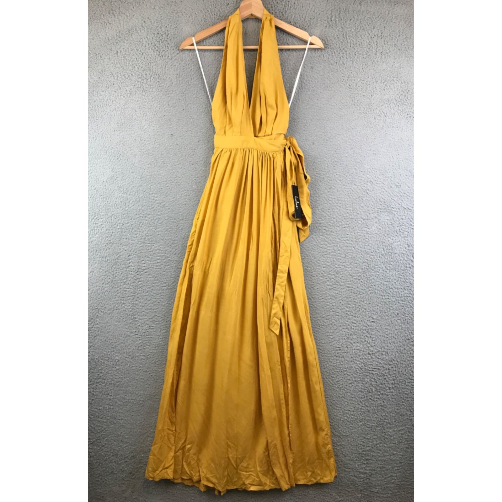 New Lulus Heavenly Hues Marigold Yellow Maxi Dress Size XS New Lulus Heavenly Hues Marigold Yellow Maxi Dress Size XS