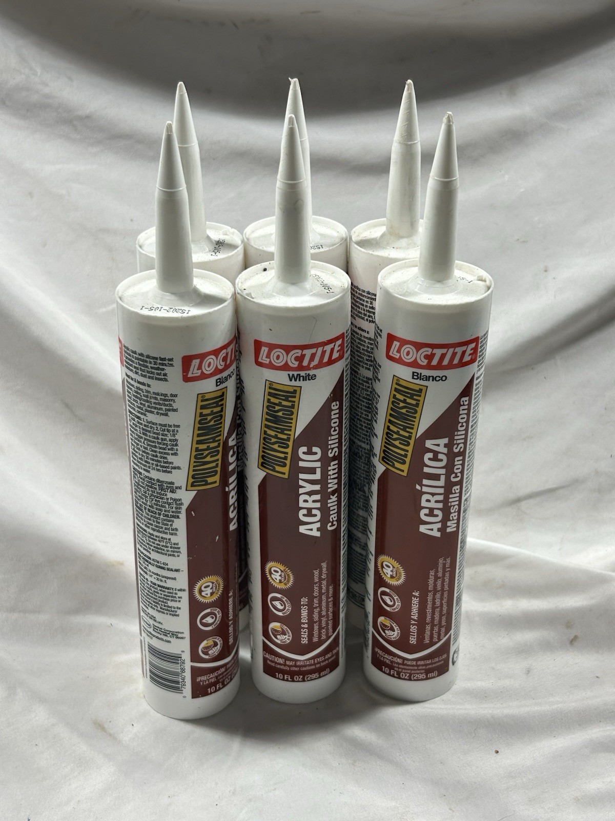 Loctite Polyseamseal Clear All Purpose Latex Caulk Sealant Case of 6 (10oz Each)
