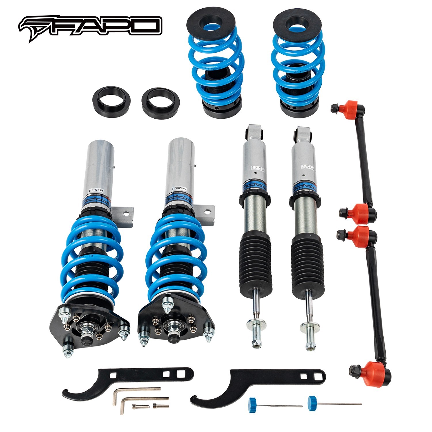 FAPO 16 Way Coilovers Suspension Lower kit FOR VW MK5 MK6 Jetta Golf 2006-2012