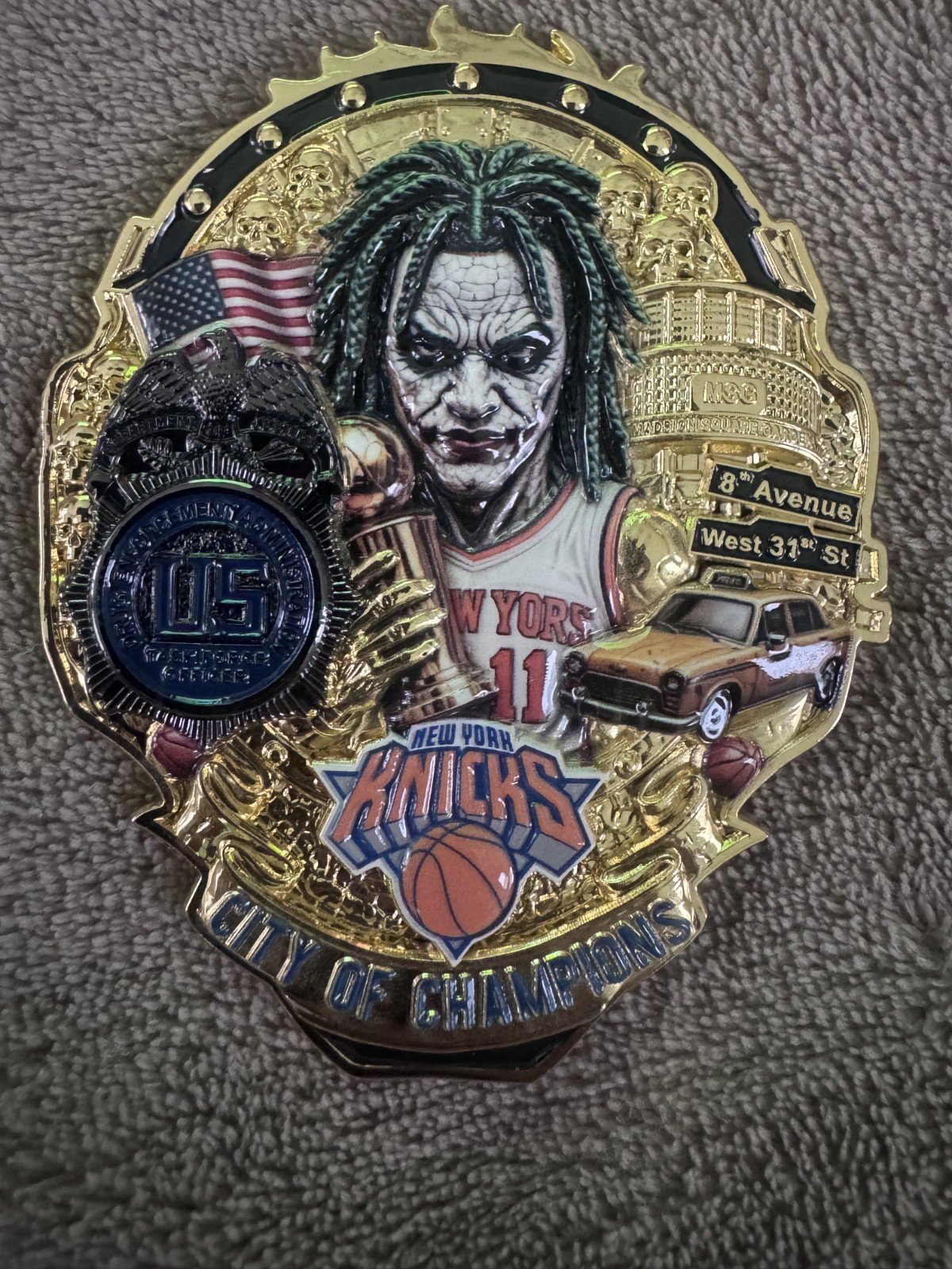 🔥RARE🔥 Delta Coin New York Knicks Brunson USA Hockey Joker DEA Challenge Coin 🔥RARE🔥 Delta Coin New York Knicks Brunson USA Hockey Joker DEA Challenge Coin