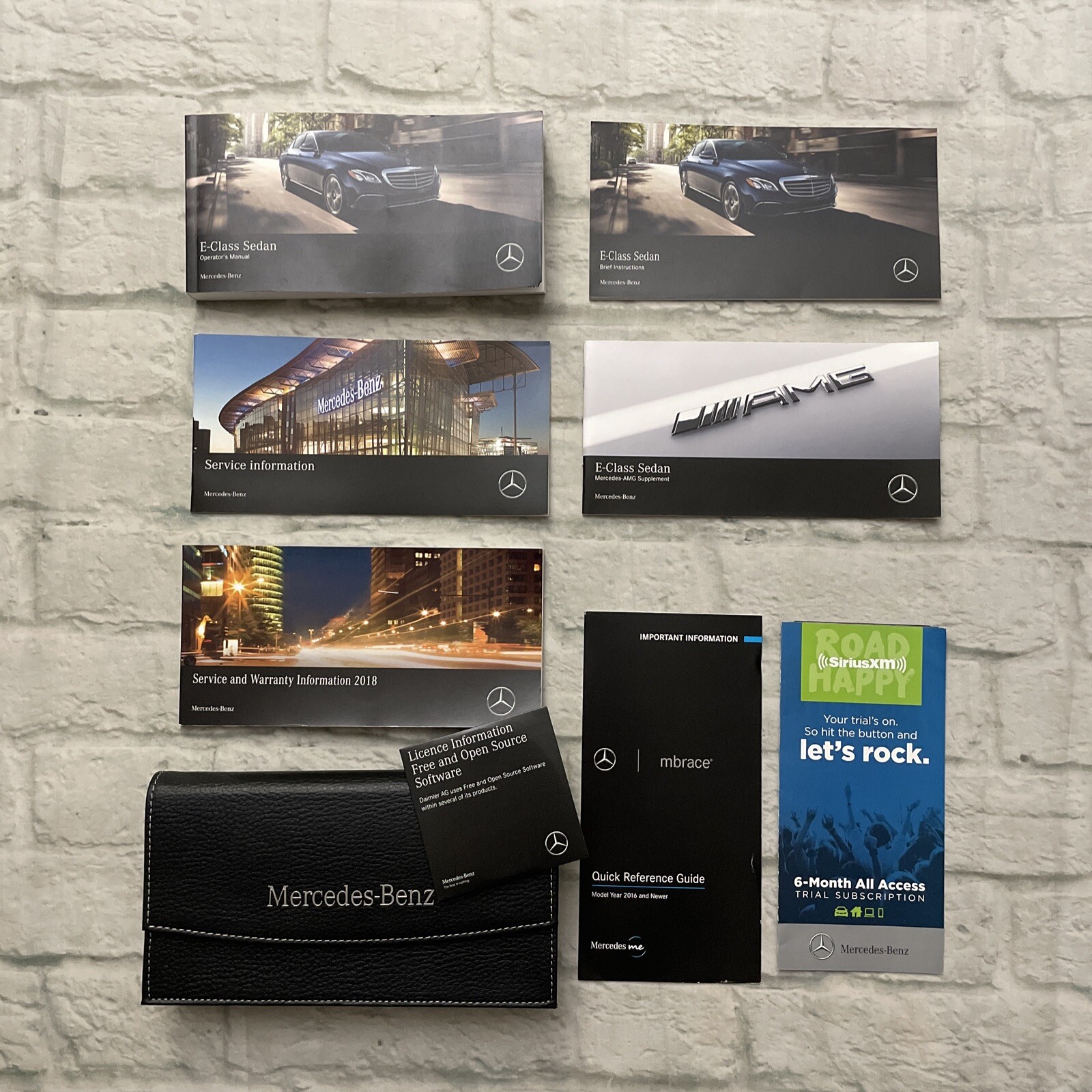 2018 Mercedes-Benz E-Class Sedan Owners Manual (E300 E400 4MATIC,  E43 E63 AMG)