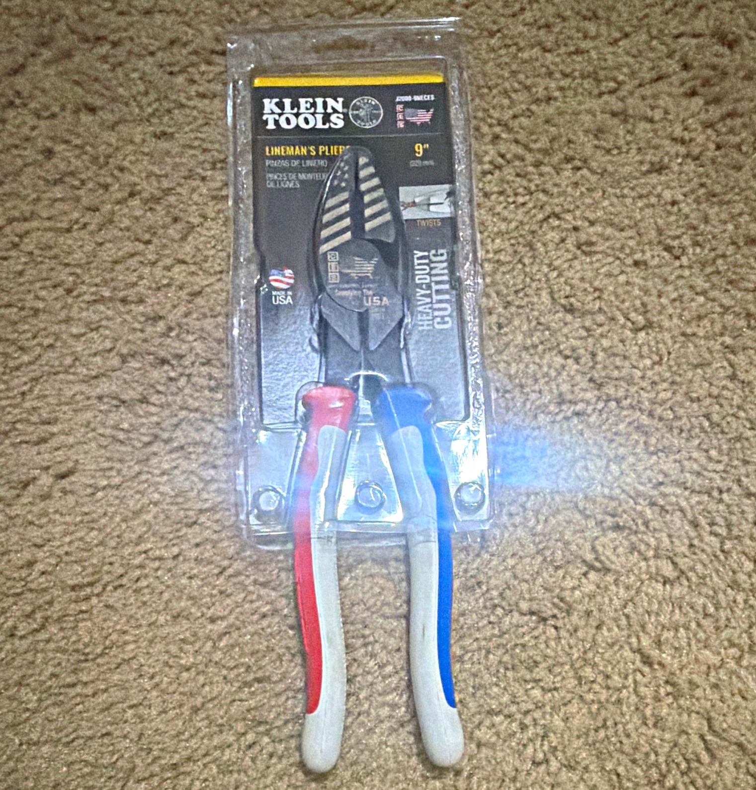 Klein Tools Limited edition CES Linesman pliers 9”  Brand new City electric
