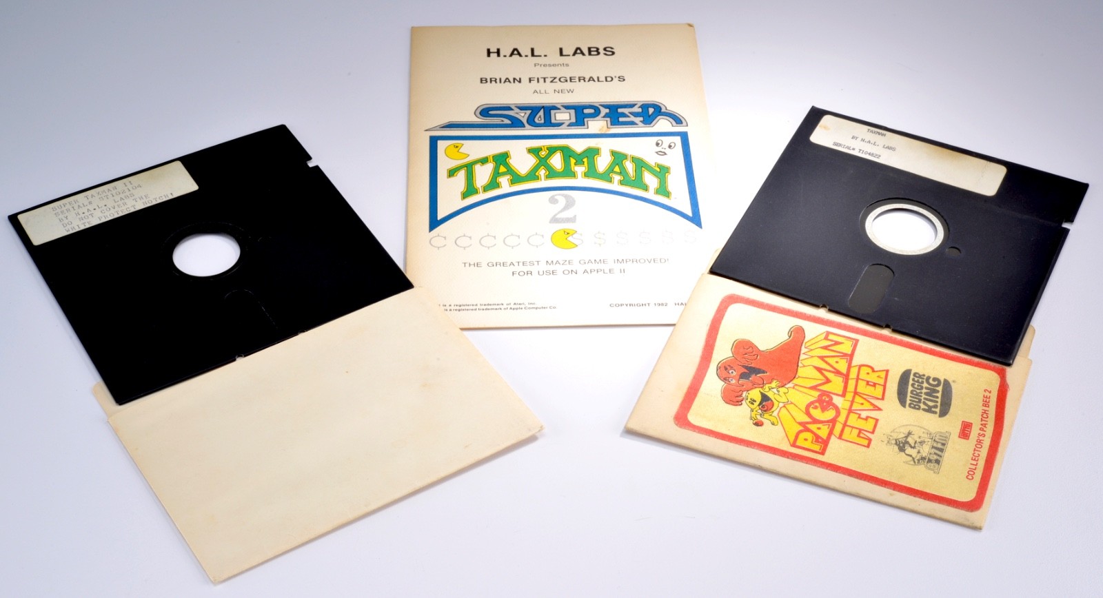 Vintage Apple Game TAXMAN I + TAXMAN II H.A.L. Labs Vintage Apple Game TAXMAN I + TAXMAN II H.A.L. Labs