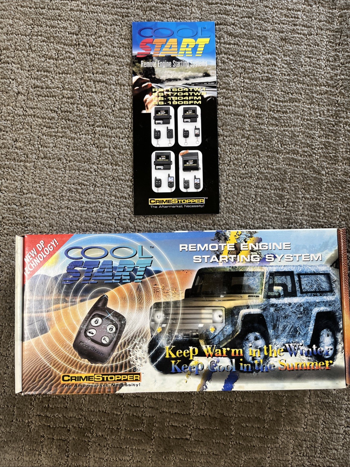 Crimestopper Cool Start Remote Start System Keyless Entry New Vtg RS-1804 FM
